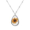 Sunflower Oval Necklace (Stylish)