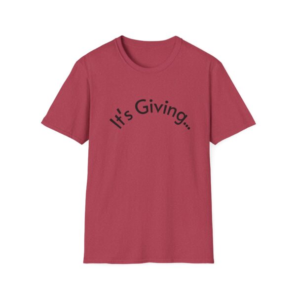 Unisex Softstyle T-Shirt - It's Giving... | Casual Wear, Gift for Friends, Birthday Gift, Everyday Style, Trendy Fashion