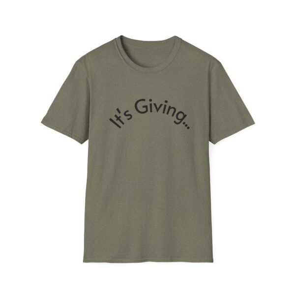Unisex Softstyle T-Shirt - It's Giving... | Casual Wear, Gift for Friends, Birthday Gift, Everyday Style, Trendy Fashion