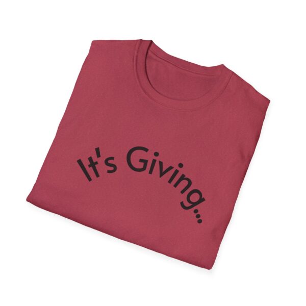 Unisex Softstyle T-Shirt - It's Giving... | Casual Wear, Gift for Friends, Birthday Gift, Everyday Style, Trendy Fashion