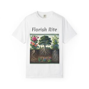 Flourish Rite T-Shirt | Gardening Enthusiast, Plant Lover Gift, Eco-Friendly Apparel, Nature Inspired Fashion, Spring Occasion Wear