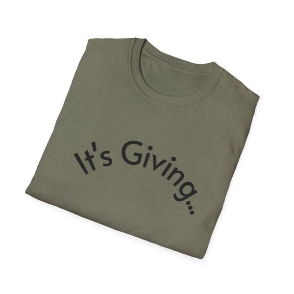 Unisex Softstyle T-Shirt - It's Giving... | Casual Wear, Gift for Friends, Birthday Gift, Everyday Style, Trendy Fashion