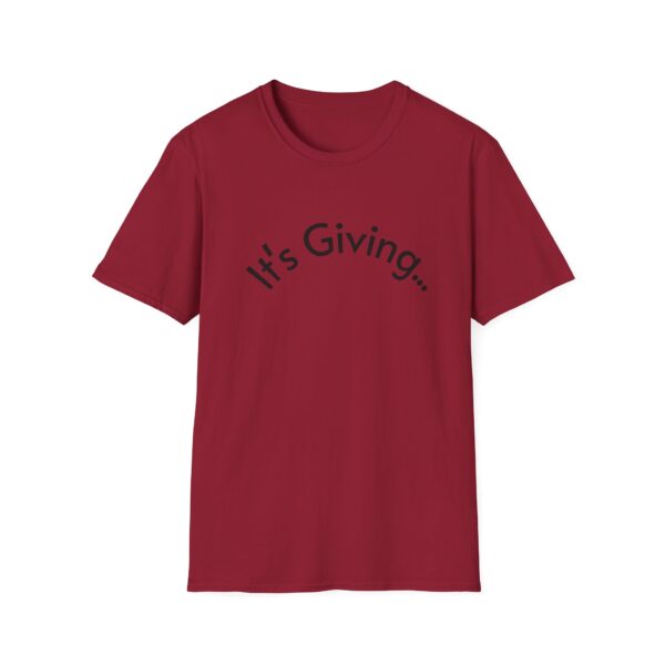 Unisex Softstyle T-Shirt - It's Giving... | Casual Wear, Gift for Friends, Birthday Gift, Everyday Style, Trendy Fashion