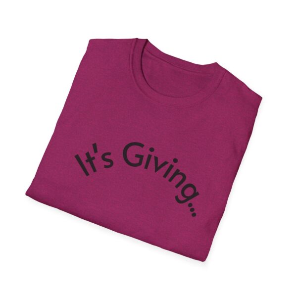 Unisex Softstyle T-Shirt - It's Giving... | Casual Wear, Gift for Friends, Birthday Gift, Everyday Style, Trendy Fashion