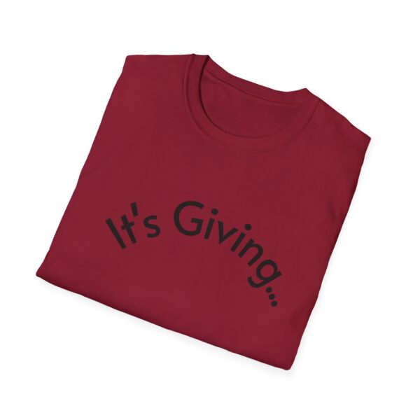 Unisex Softstyle T-Shirt - It's Giving... | Casual Wear, Gift for Friends, Birthday Gift, Everyday Style, Trendy Fashion