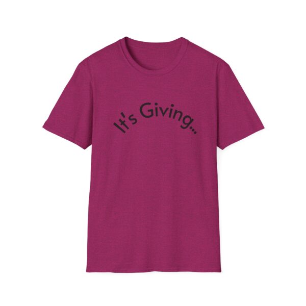 Unisex Softstyle T-Shirt - It's Giving... | Casual Wear, Gift for Friends, Birthday Gift, Everyday Style, Trendy Fashion