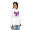 Butterfly Youth Hoodie, Cozy Sweatshirt for Kids, Spring Fashion, Animal Lover Gift, Cute Butterfly Design, Perfect for Birthdays