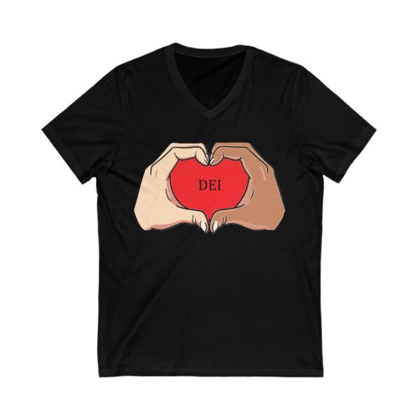 Unisex Jersey Short Sleeve V-Neck Tee
