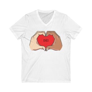 Unisex Jersey Short Sleeve V-Neck Tee