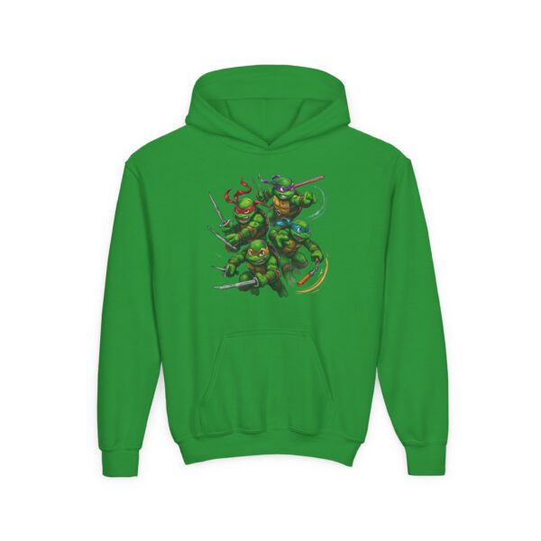 Teen Ninja Turtles Hooded Sweatshirt, Cool Casual Wear, Gift for Kids, Cozy Winter Top, Perfect for Birthdays, Comic Fans
