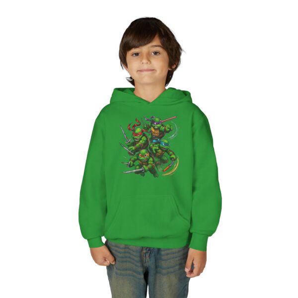 Teen Ninja Turtles Hooded Sweatshirt, Cool Casual Wear, Gift for Kids, Cozy Winter Top, Perfect for Birthdays, Comic Fans