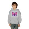 Butterfly Youth Hoodie, Cozy Sweatshirt for Kids, Spring Fashion, Animal Lover Gift, Cute Butterfly Design, Perfect for Birthdays