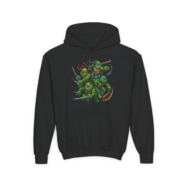 Teen Ninja Turtles Hooded Sweatshirt, Cool Casual Wear, Gift for Kids, Cozy Winter Top, Perfect for Birthdays, Comic Fans