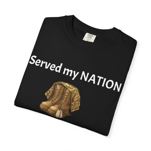 Patriotic Peace Tee - Served my NATION, Now protecting my PEACE, Unisex Garment-Dyed T-shirt, Veteran Pride Shirt, Comfortable Casual [...]