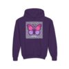 Butterfly Youth Hoodie, Cozy Sweatshirt for Kids, Spring Fashion, Animal Lover Gift, Cute Butterfly Design, Perfect for Birthdays