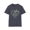 Love & Peace Unisex Softstyle T-Shirt, Vintage Vibe Tee, Casual Wear, Gift for Friends, Everyday Comfort, Boho T-Shirt