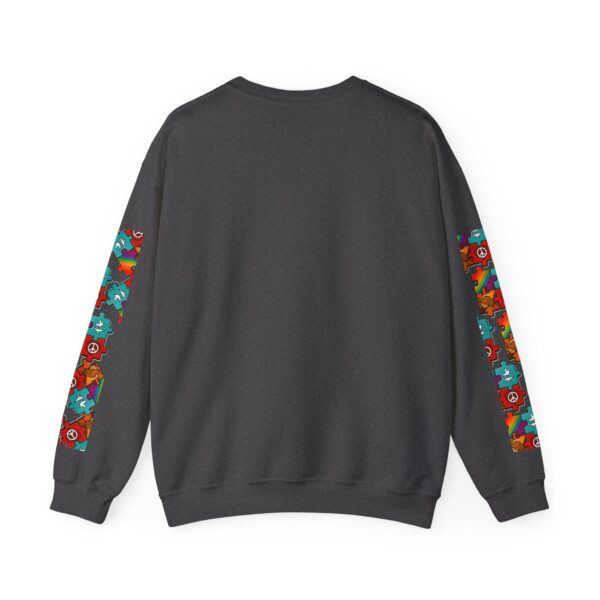 Puzzle Peace Crewneck Sweatshirt - Cozy Unisex Fashion, LGBTQ+ Pride Gift, Friendship Sweatshirt, Casual Wear, Peaceful Vibes