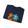 Puzzle Peace Crewneck Sweatshirt - Cozy Unisex Fashion, LGBTQ+ Pride Gift, Friendship Sweatshirt, Casual Wear, Peaceful Vibes