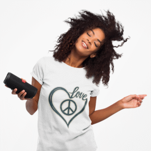 Love & Peace Unisex Softstyle T-Shirt, Vintage Vibe Tee, Casual Wear, Gift for Friends, Everyday Comfort, Boho T-Shirt