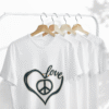 Love & Peace Unisex Softstyle T-Shirt, Vintage Vibe Tee, Casual Wear, Gift for Friends, Everyday Comfort, Boho T-Shirt