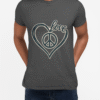 Love & Peace Unisex Softstyle T-Shirt, Vintage Vibe Tee, Casual Wear, Gift for Friends, Everyday Comfort, Boho T-Shirt