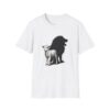 Lion and Lamb Unisex Softstyle T-Shirt, Inspirational Tee, Gift for Nature Lovers, Casual Wear, Eco-Friendly
