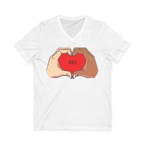 Unisex Jersey Short Sleeve V-Neck Tee