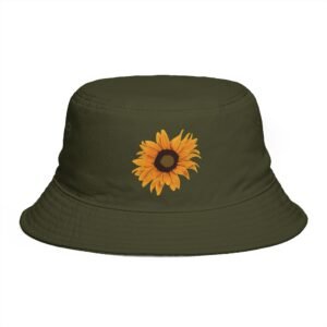 Sunflower Bucket Hat | Summer Fashion Accessory, Gift for Garden Lovers, Trendy Hat for Outdoor Events, Picnic, Festivals