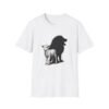 Lion and Lamb Unisex Softstyle T-Shirt, Inspirational Tee, Gift for Nature Lovers, Casual Wear, Eco-Friendly