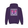 1200546540677109974_2048.jpeg Butterfly Youth Hoodie, Cozy Sweatshirt for Kids, Spring Fashion, Animal Lover Gift, Cute Butterfly Design, Perfect for Birthdays