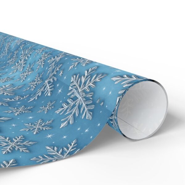 12807694010368148413_4096.jpeg Winter Wonderland Wrapping Paper, Snowflake Gift Wrap, Holiday Gift Wrap, Christmas Wrapping, Blue Snowflake Paper