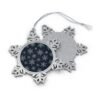 12916373705363580757_2048.jpeg Pewter Snowflake Ornament - Winter Decoration, Christmas Gift, Holiday Decor, Tree Ornament, Handmade Keepsake