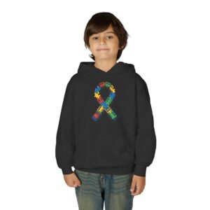 Autism Awareness Hoodie for Youth | Colorful Puzzle Ribbon Sweatshirt | Support & Celebrate Differences, Perfect Gift for Kids | [...]