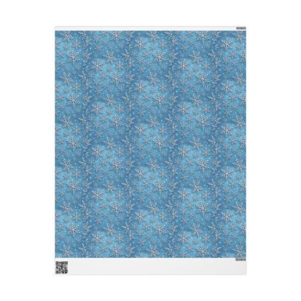13413351619546346847_4096.jpeg Winter Wonderland Wrapping Paper, Snowflake Gift Wrap, Holiday Gift Wrap, Christmas Wrapping, Blue Snowflake Paper