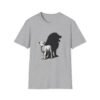 Lion and Lamb Unisex Softstyle T-Shirt, Inspirational Tee, Gift for Nature Lovers, Casual Wear, Eco-Friendly
