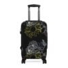 Black Flower Suitcase