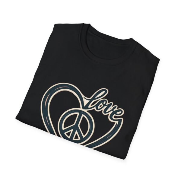 2837326432505951583_2048.jpeg Love & Peace Unisex Softstyle T-Shirt, Vintage Vibe Tee, Casual Wear, Gift for Friends, Everyday Comfort, Boho T-Shirt