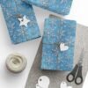 2942386697481674054_4096.jpeg Winter Wonderland Wrapping Paper, Snowflake Gift Wrap, Holiday Gift Wrap, Christmas Wrapping, Blue Snowflake Paper