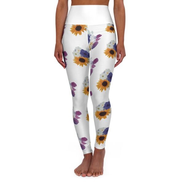 Flowers Blooming High Waisted Yoga Leggings
