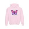 4631266481411252218_2048.jpeg Butterfly Youth Hoodie, Cozy Sweatshirt for Kids, Spring Fashion, Animal Lover Gift, Cute Butterfly Design, Perfect for Birthdays