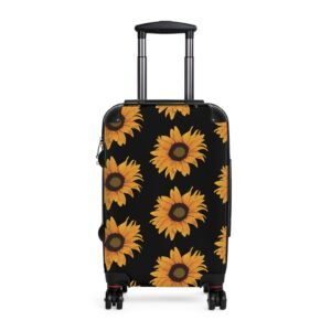 Sunflower Suitcase (Stylish black)