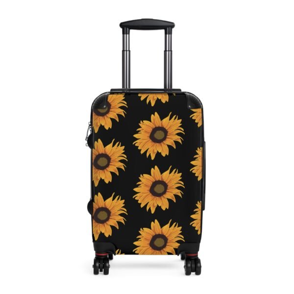 Sunflower Suitcase (Stylish black)