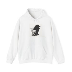 5237105186922367856_2048.jpeg Courage & Strength Hoodie - Unisex Heavy Blend Sweatshirt, Inspirational Gift for Animal Lovers, Cozy Fashion, Mother's Day, Birthday Gift