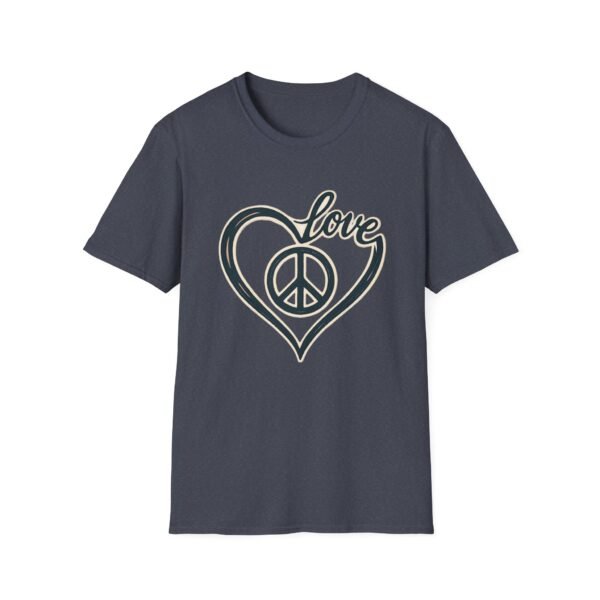 6215720507553963269_2048.jpeg Love & Peace Unisex Softstyle T-Shirt, Vintage Vibe Tee, Casual Wear, Gift for Friends, Everyday Comfort, Boho T-Shirt