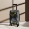 Black Flower Suitcase