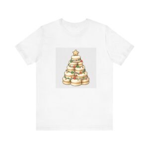 6978491652561529435_2048.jpeg Christmas Sugar Cookie Tee, Festive Unisex T-Shirt, Holiday Apparel, Christmas Party Outfits, Foodie Gift, Baking Lover Shirt