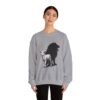 7491059548470687914_2048.jpeg Lamb and Lion Sweatshirt, Cozy Animal Graphic Crewneck, Unisex Gift for Nature Lovers, Perfect for Chill Days or Holidays