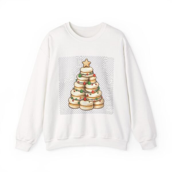 Festive Cookie Tree Sweatshirt, Holiday Gift, Cozy Crewneck, Christmas Apparel, Seasonal Fashion, Unisex Sweatshirt
