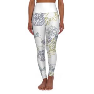 Flowers High Waisted Yoga Leggings
