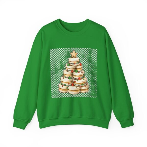 Festive Cookie Tree Sweatshirt, Holiday Gift, Cozy Crewneck, Christmas Apparel, Seasonal Fashion, Unisex Sweatshirt